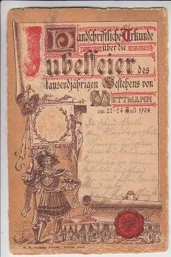 4020 METTMANN, 1000-Jahr Feier 1904