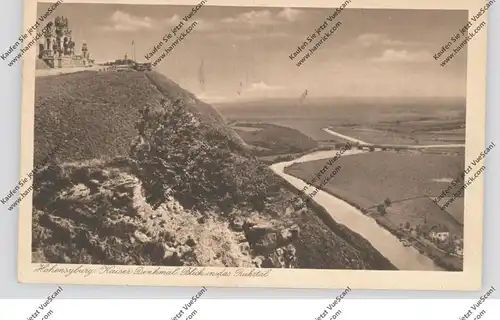 4600 DORTMUND - SYBURG, Kaiser-Wilhelm-Denkmal auf Hohensyburg, 1927