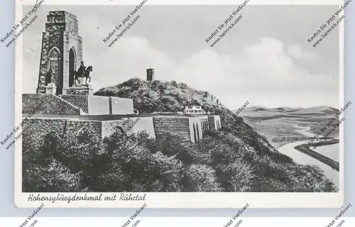 4600 DORTMUND - SYBURG, Kaiser-Wilhelm-Denkmal auf Hohensyburg, 1954