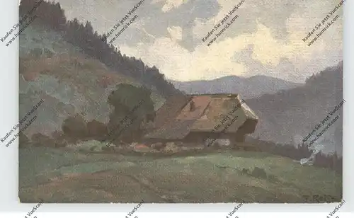 KÜNSTLER - ARTIST - FRITZ REISS, "Sommer im Schwarzwald"