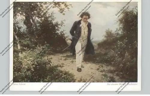 MUSIK - KOMPONISTEN, Ludwig van Beethoven, Künstler-Karte Julius Schmid