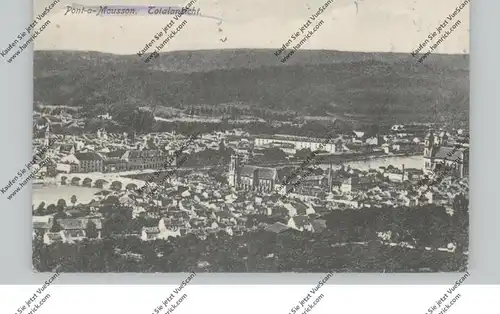 F 54700 PONT A MOUSON, Gesamtansicht 1915, deutsche Feldpost