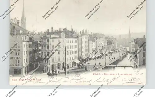 CH 8000 ZÜRICH ZH, Das untere Limatquai, 1901