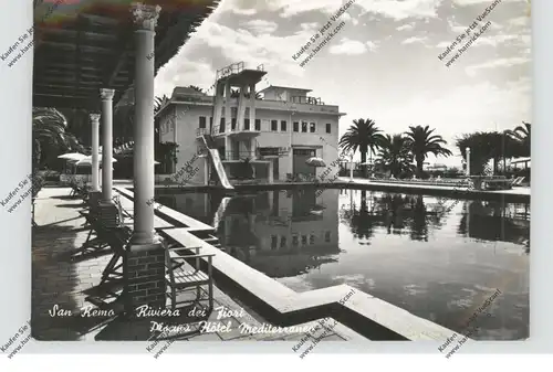 I 18038 SAN REMO, Piscina Hotel Mediterraneo, 1952
