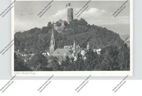 5300 BONN - BAD GODESBERG - Godesburg mit NS-Beflaggung, 1937