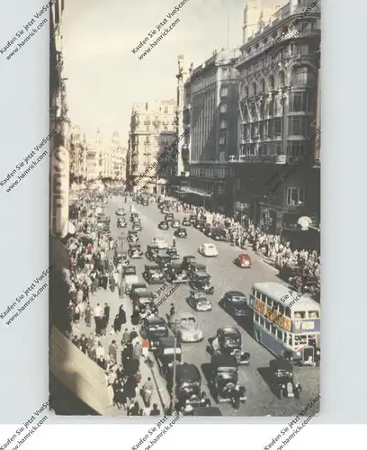 E 28000 MADRID, Avenida de Jose Antonio, 1953, Autobus, Oldtimer