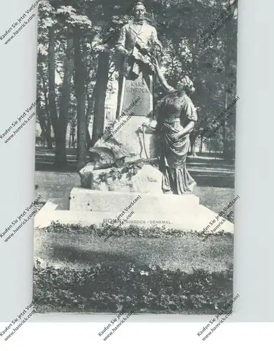 5300 BONN, Simrock-Denkmal im Hofgarten, 1905
