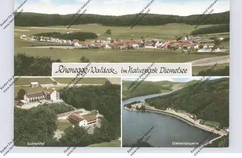 3543 DIEMELSEE - RHENEGGE, Sonnenhof Luftaufnahme, Ortsansicht