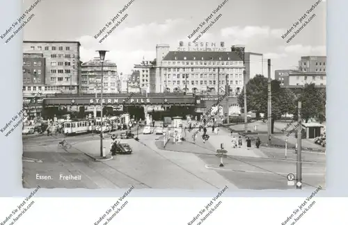 4300 ESSEN, Freiheit, 1955, VW-Käfer, Strassenbahn