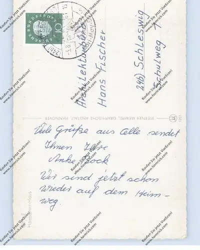 3100 CELLE, Hoeppner-Haus, 1961, Auto-Union, Sonderstempel Karl-May-Festspiele Bad Segeberg