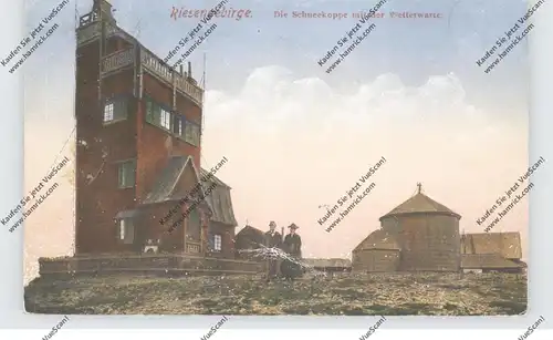 NIEDER-SCHLESIEN - SCHNEEKOPPE / SNEZKA, Schneekoppe und Wetterwarte, 1922