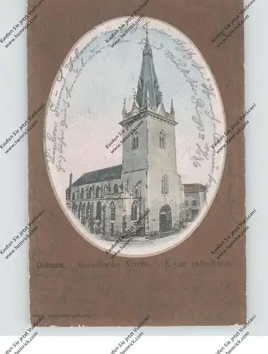 F 57260 DIEUZE / DUSS, Katholische Kirche / Eglise catholique, 1905, nach Balesfeld / Prüm