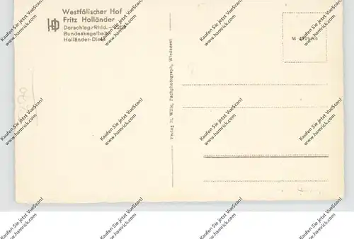 5270 GUMMERSBACH - DERSCHLAG, Westfälischer Hof, Fritz Holländer, Holländer-Diele