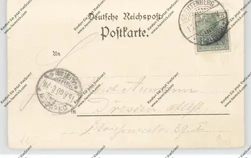 NIEDER-SCHLESIEN - GREIFFENBERG / GRYTOW SLASKI, Lithographie, Gruß vom Kienberg