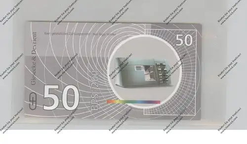 BANKNOTE - GERMANY, ATM TEST BANKNOTE, Giesecke & Devrient