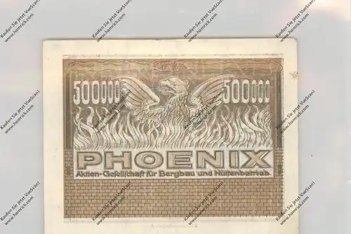 BANKNOTE - DEUTSCHLAND / GERMANY, Notgeld, 1923, Düsseldorf, Phoenix AG, 500000 Mark