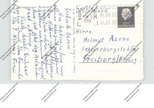 ZUID-HOLLAND - SCHEVENINGEN, Boulevard, Tram, 1959