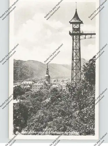 0-8320 BAD SCHANDAU, Elbsandsteingebirge, frühe 50er Jahre, rücks. kl. Klebereste