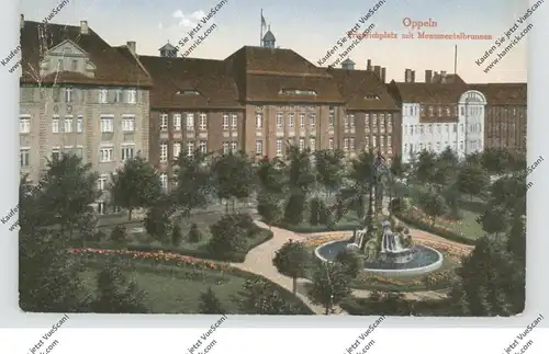OBER-SCHLESIEN - OPPELN / OPOLE, Friedrichplatz, 1918, Brfm. fehlt