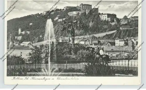 5400 KOBLENZ, Rheinanlagen, Ehrenbreitstein