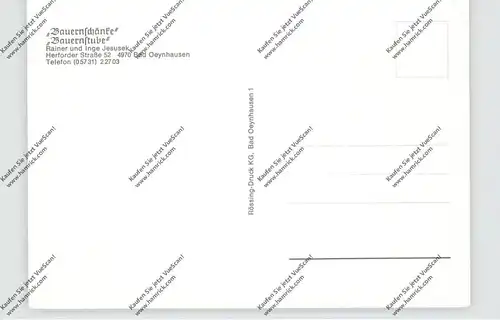 4970 BAD OEYNHAUSEN, Bauernschänke