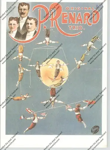 ZIRCUS / CIRCUS / VARIETE - Original P.Renard Trio, Luftakrobatik, Repro