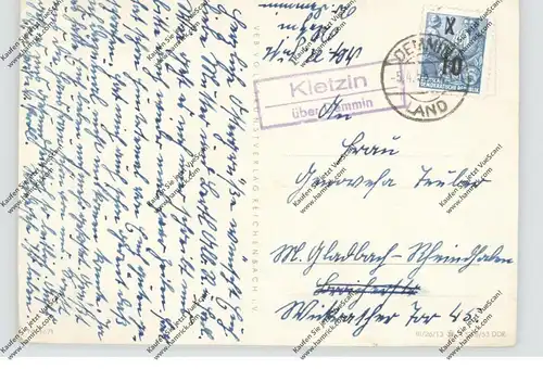 0-2030 DEMMIN - KLETZIN, Postgeschichte, Landpoststempel 1955