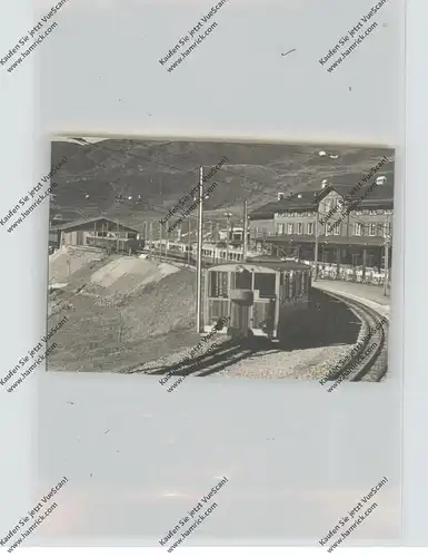 CH 3818 GRINDELWALD BE, Kleine Scheidegg, Eisenbahnen, 3 Kleinphotos 9,3 x 6,3 cm, Mitte 60er Jahre
