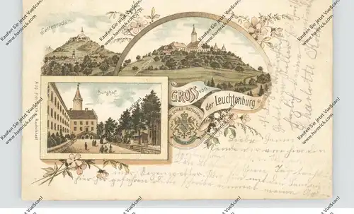 0-6901 SEITENRODA, Lithographie, Gruß von der Luchtenburg