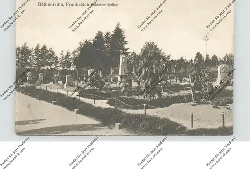 F 51490 BETHENIVILLE, 1.Weltkrieg, Soldatenfriedhof, 1916, deutsche Feldpost, Minenwerfer