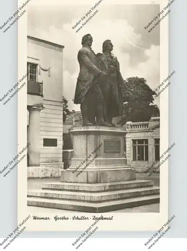 0-5300 WEIMAR, Goethe - Schiller - Denkmal, 1954