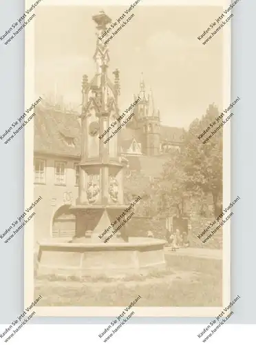 0-5000 ERFURT, Hermannsplatz, Brunnen und Dom, 1958, Maschinen-Stempel "Kongress der Arbeiterjugend...