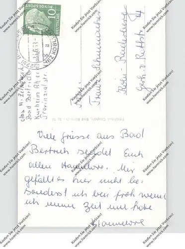 5582 BAD BERTRICH, Partie am Schwanenteich, 1958