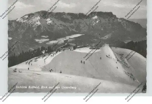 8240 BERCHTESGADEN, Roßfeld Skihütte, Blick auf den Untersberg