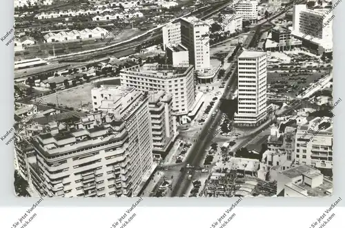 MAROC - CASABLANCA, Avenue des Forces Armees Royales, vue airienne