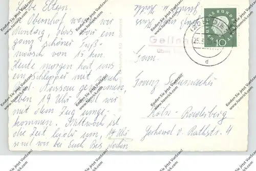 6252 DIEZ - GEILNAU, Postgeschichte, Landpoststempel "Geilnau über Diez", 1960