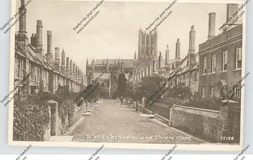 UK - SOMERSET - WELLS, Vicars Close, Cathedral, Frith & Co.