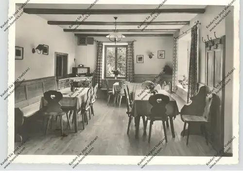 8185 KREUTH / Tegernsee, Cafe und Pension Leonhardstein, Frühstückszimmer, Radio, Eckknick