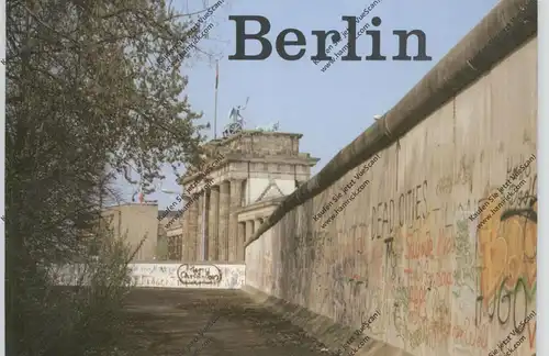 1000 BERLIN, Brandenburger Tor und Berliner Mauer, 1987