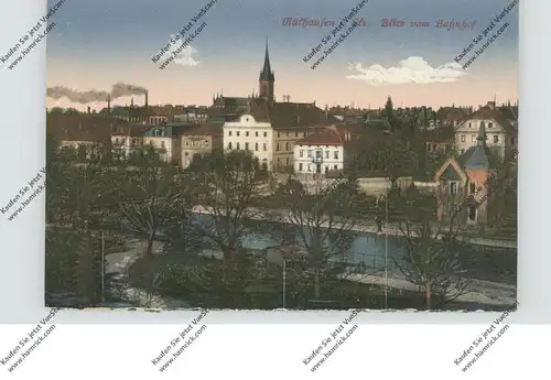 F 68100 MULHOUSE / MÜHLHAUSEN, Blick vom Bahnhof