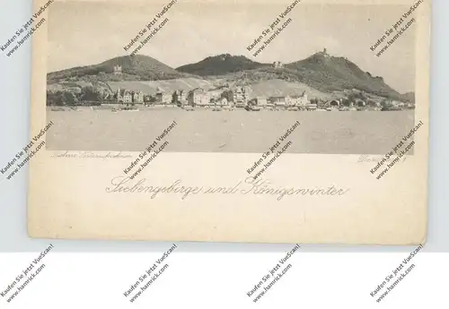 5330 KÖNIGSWINTER, Siebengebirge und Königswinter, ca. 1910, Verlag Carl Richarz