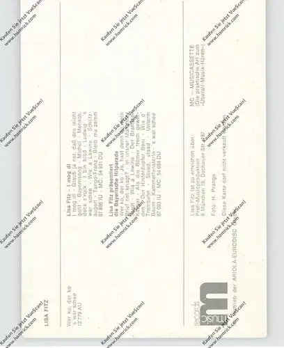 MUSIK - LISA FITZ, Autogramm