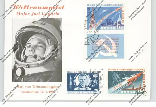 WELTRAUM / Space, JURI GAGARIN, 1961, Sonderpostkarte