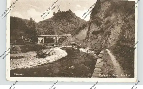 5486 ALTENAHR, Viadukt und Burgruine Are, 1931