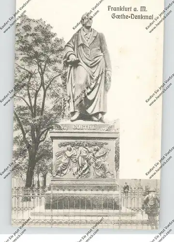 6000 FRANKFURT, Goethe-Denkmal, ca. 1905