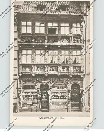 0-3706 WERNIGERODE, Altes Haus / Ladengeschäft Porzellan, Haushaltswaren