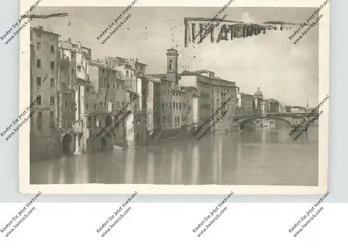 I 50121 FIRENZE / FLORENZ, Arno & ponte a S. Trinita, 1927