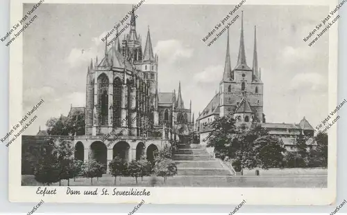 0-5000 ERFURT, Dom und Severinskirche, 1940, Feldpost Inf. Ers. Batl. 344
