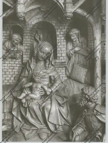 5300 BONN, Rheinisches Landesmuseum, Schnitzaltar, Teil aus einer Anbetung der Könige