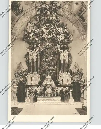 NIEDER-SCHLESIEN - GRÜSSAU / KRZESZOW (Landeshut), Abteikirche, Hochaltar, 1927, kl. Eckknick